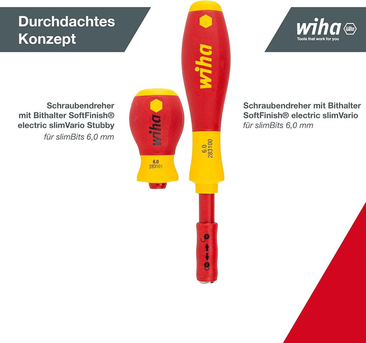 VDE Schraubendreher-Set 10-tlg. slimVario mit Bits in Falttasche - Bild 4