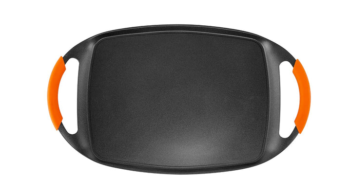 Grillplatte Aluminiumguss Antihaft 38x28.5 cm für alle Herdarten - Bild 4