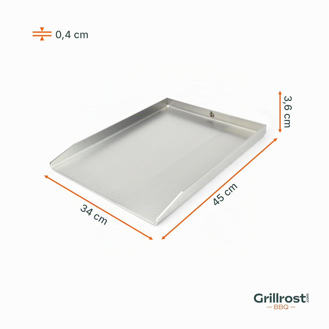 Plancha Grillplatte Edelstahl 4mm 45x34cm für Napoleon &amp; Rösle - Bild 6