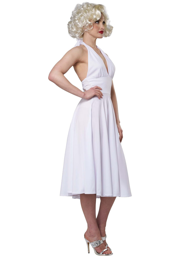 Marilyn Monroe Kostüm Kleid Weiss Polyester Grösse M - Bild 4
