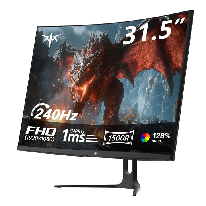 Curved Gaming Monitor 32 Zoll 240Hz VA-Panel FHD 1ms für E-Sport