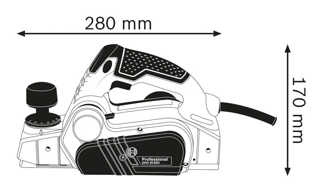Elektrohobel 710 W mit einstellbarem Spanauswurf links/rechts - Bild 3