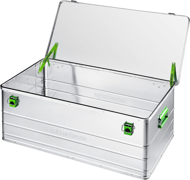 Aluminiumbox 140 Liter staub- und spritzwassergeschützt mit Hebelspannverschlüssen - Bild 2