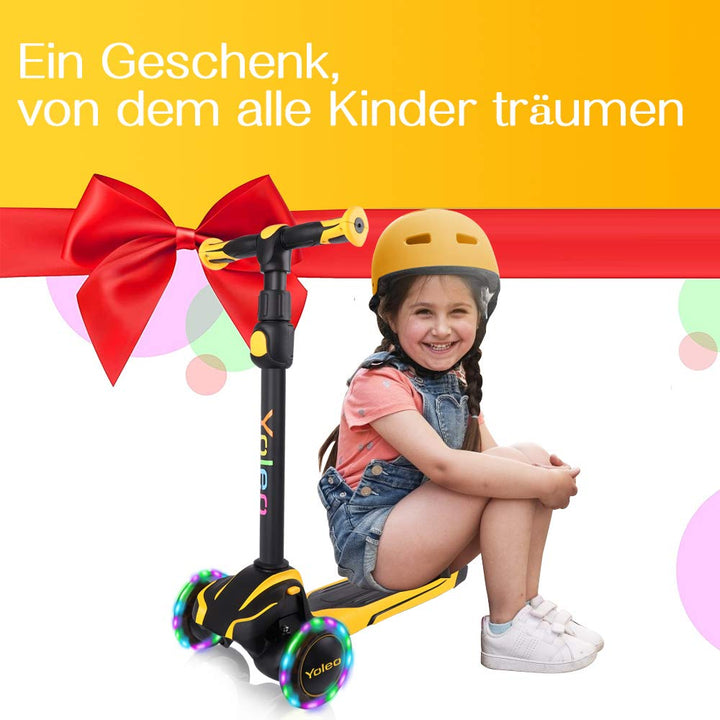 Dreirad-Scooter Kinder leuchtende Räder 4-fach höhenverstellbar 3-12 J. - Bild 7