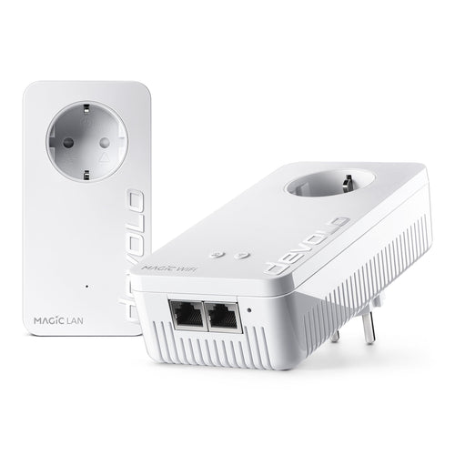 Powerline Adapter Set Mesh WLAN 2400 Mbit/s mit 3x Gigabit LAN