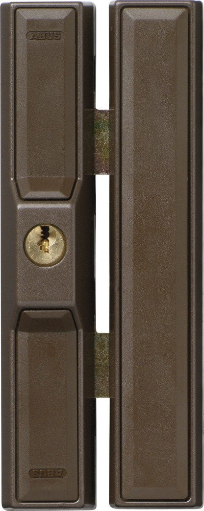 Fenster-Zusatzsicherung 2 Stahlriegel Schlüssel braun Nachrüstung