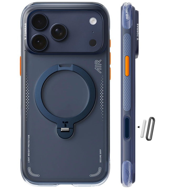 iPhone 17 Pro Max Hülle Airbag MagSafe 360°-Ring Militärstandard