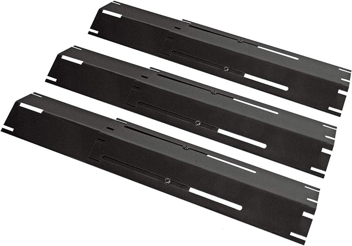 Brennerabdeckung Gasgrill Edelstahl verstellbar 30-53cm 3er-Set
