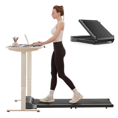 Laufband klappbar unter Schreibtisch 110 kg bis 6 km/h mit Fernbedienung