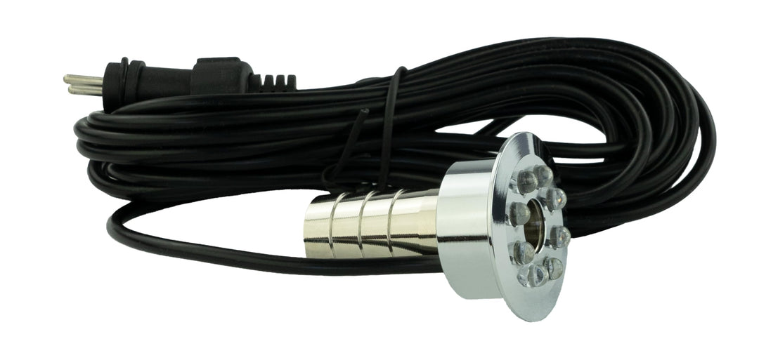 Unterwasserlicht LED blau 0,8W IP68 mit Trafo 6,5m Kabel Brunnen - Bild 4