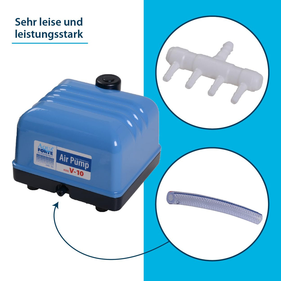 Teich-Luftpumpe Aluminium 35W 40 l/min für Gartenteich - Bild 3