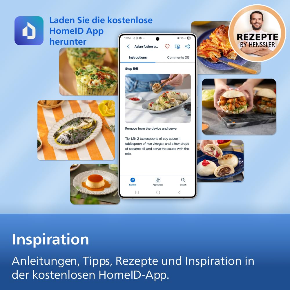 Heissluftfritteuse Doppelkorb 10 L mit 13 Garmethoden, stapelbar