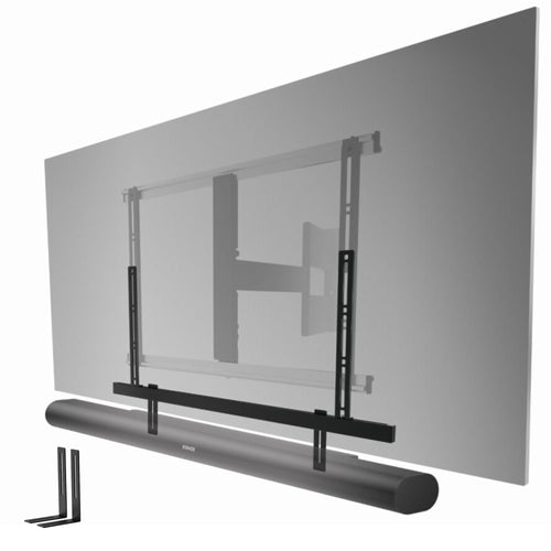 Soundbar-Halterung für TV-Wandhalterungen Metall universal schwarz