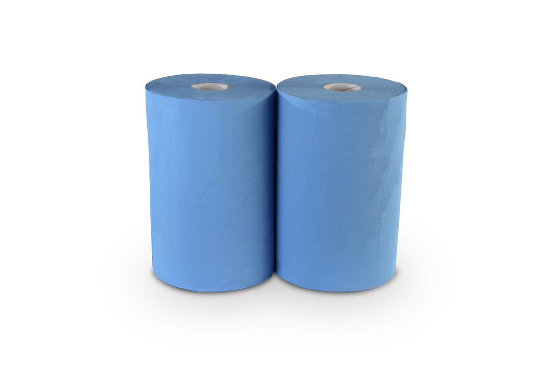 Papierrolle Industrie 2-lagig 1000 Blatt 37x36 cm blau 2er-Set - Bild 8
