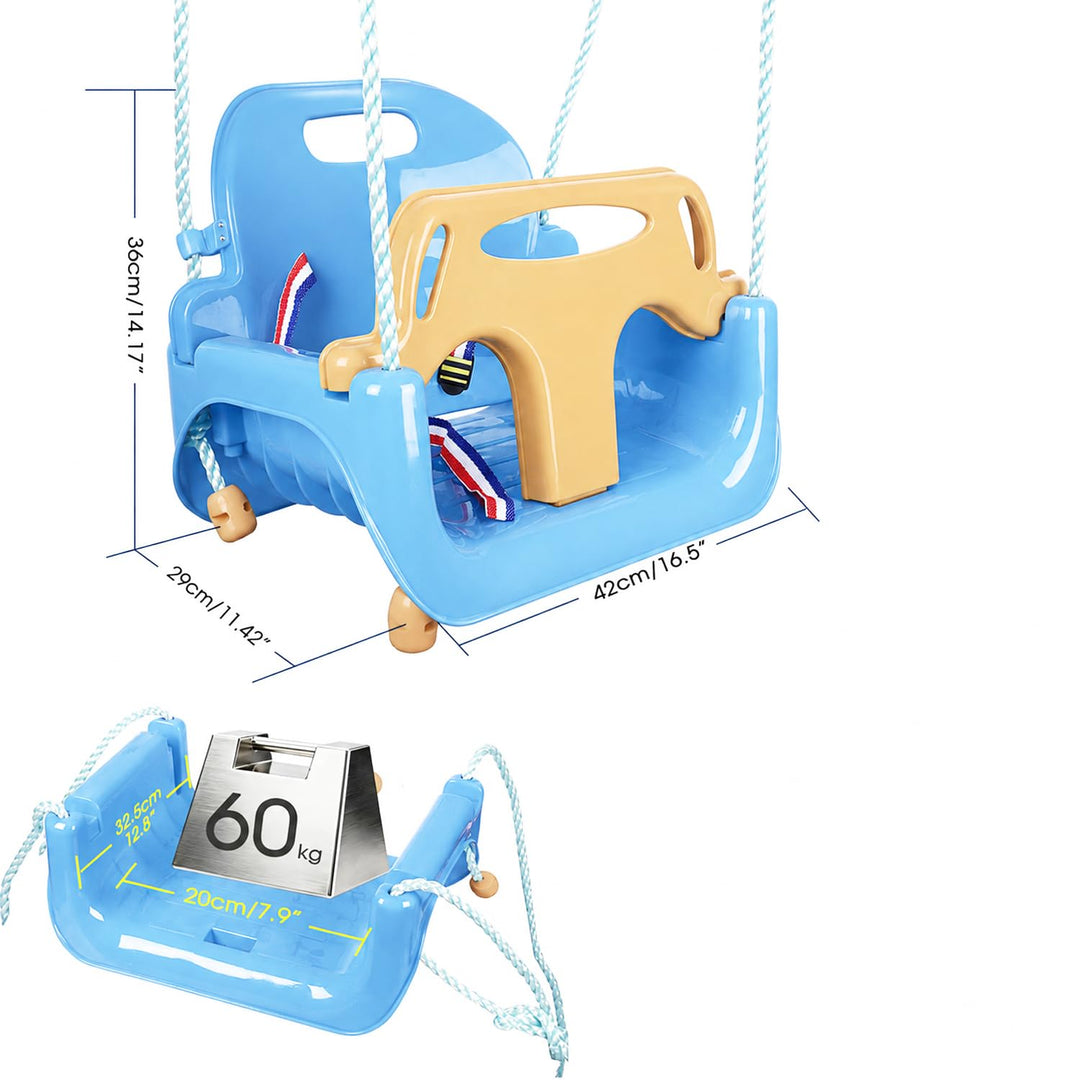 Kinderschaukel 3-in-1 Indoor Outdoor verstellbar 6 Monate bis 6 Jahre - Bild 5