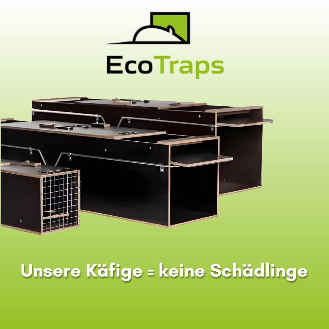 Lebendfalle Holz 120cm für Marder Waschbär Fuchs mit Zange &amp; Köder - Bild 7