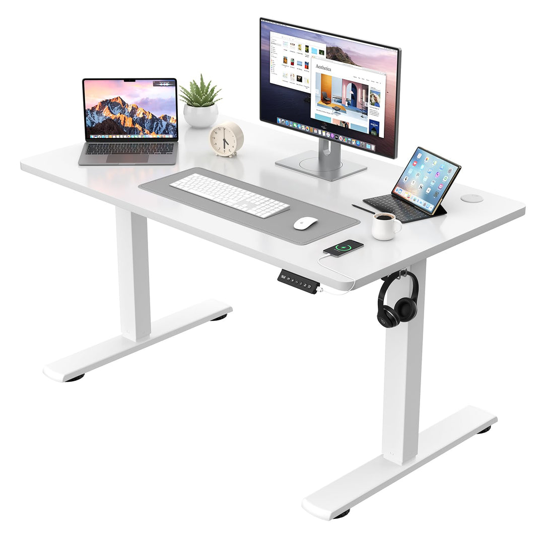 Höhenverstellbarer Schreibtisch elektrisch 110x53 cm mit Memory-Funktion
