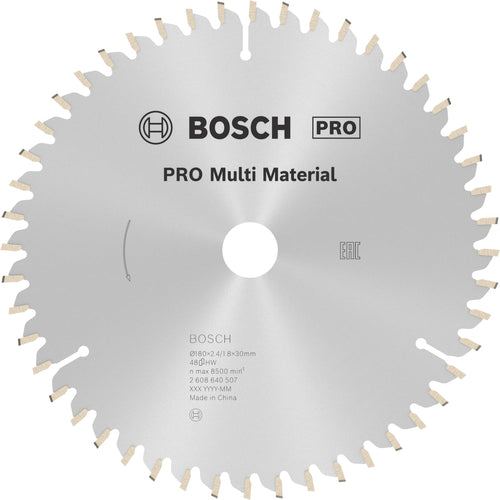 Kreissägeblatt Multi Material 180x30mm Carbide für Holz Metall Kunststoff
