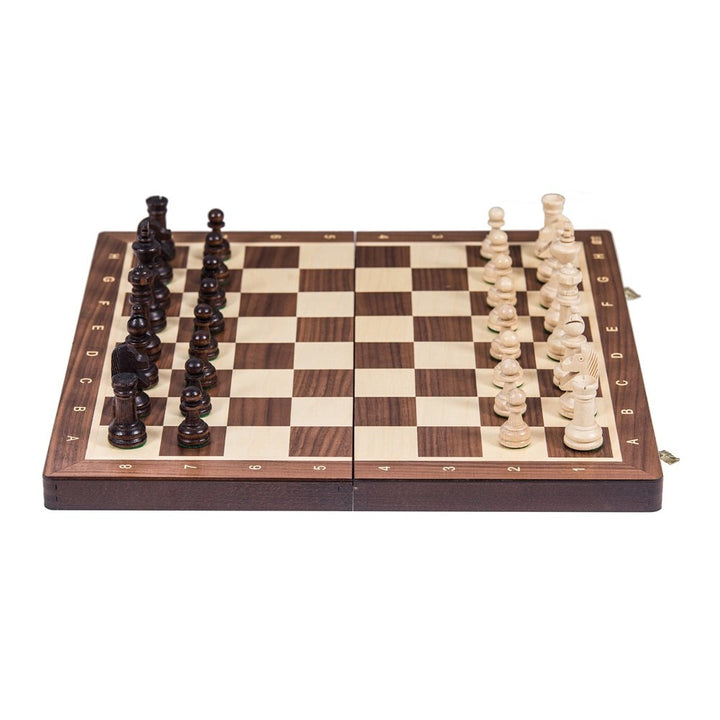 Schachspiel Holz Staunton 4 mit gewichteten Figuren Turniergrösse - Bild 2