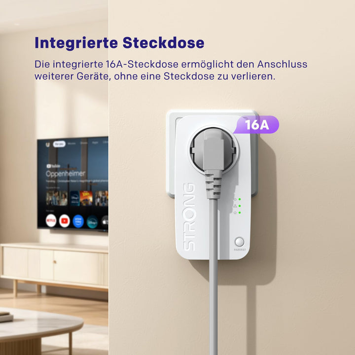 Powerline Adapter Set 600 Mbit/s mit Steckdose und LAN-Ports - Bild 3