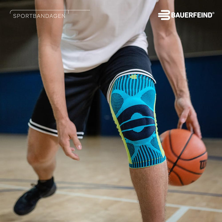 Kniebandage mit Silikonring für Sport, Grösse L, Unisex - Bild 7