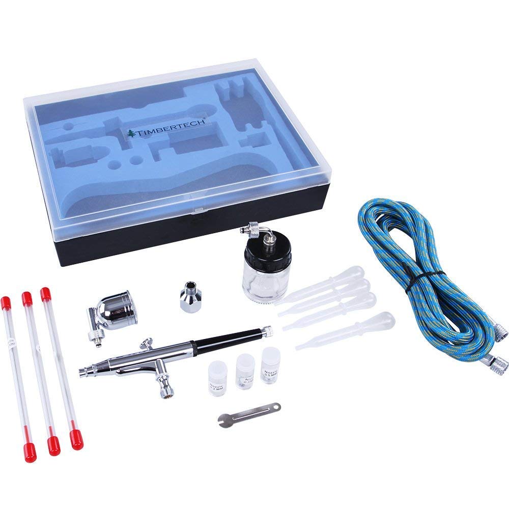 Airbrush-Set Double-Action 2 Pistolen 0,2–0,5 mm Düsen Profi-Set - Bild 4