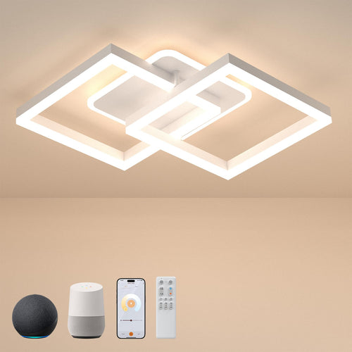LED Deckenleuchte 40W dimmbar mit Fernbedienung & App-Steuerung