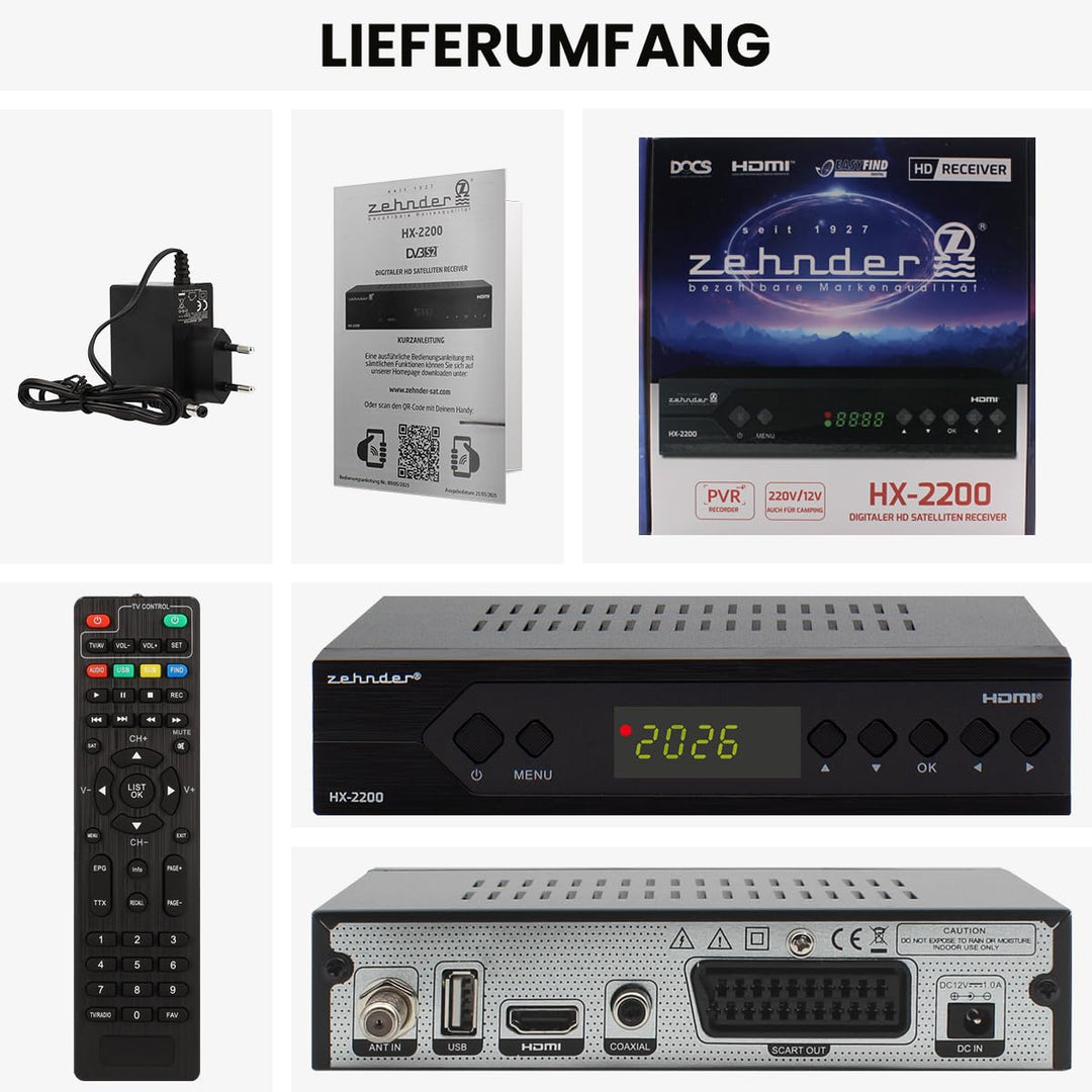 Sat Receiver Full HD mit PVR &amp; Timeshift, Unicable, HDMI &amp; SCART - Bild 8