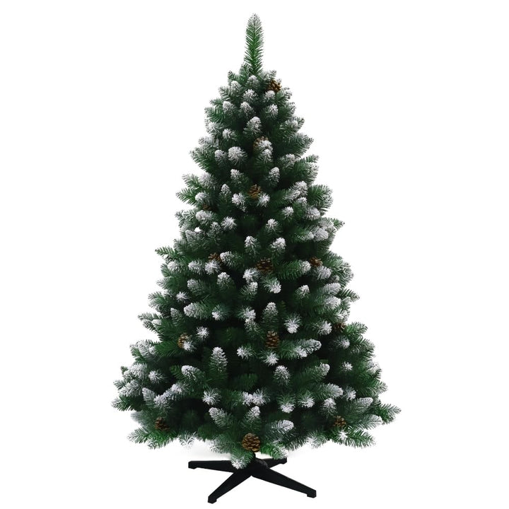 Künstlicher Weihnachtsbaum 180 cm beschneit mit Tannenzapfen - Bild 2