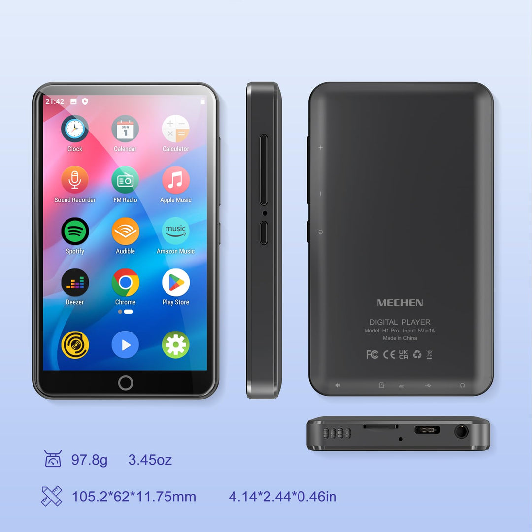 MP3 Player Android WLAN Bluetooth 4-Zoll Display 512 GB erweiterbar - Bild 7