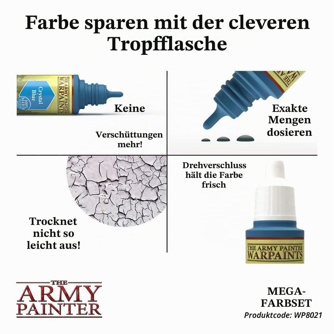 Miniatur-Farbset 50 Warpaints mit Wargamer Regiment Pinsel - Bild 4