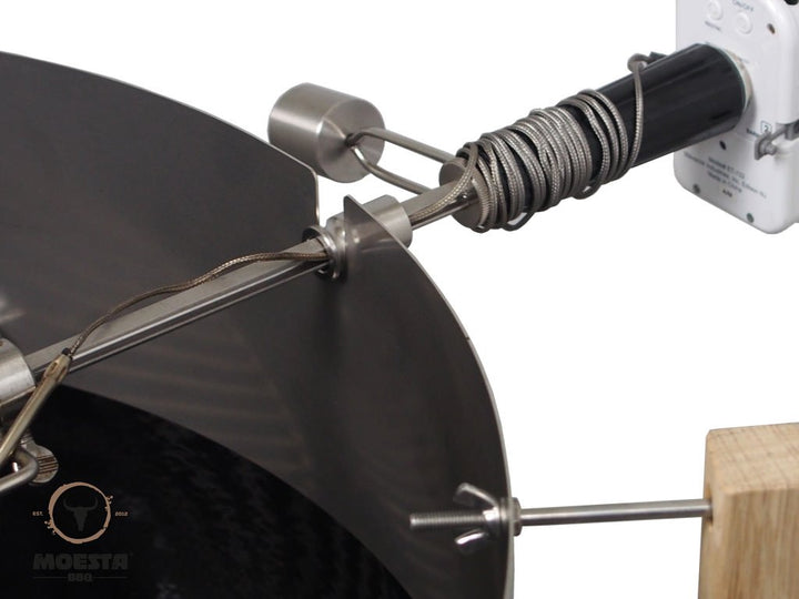 Rotisserie-Set für Kugelgrill 67cm mit Batteriemotor, kabellos - Bild 4