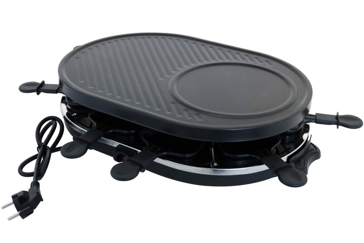 Raclettegrill 8 Personen 1200W oval Antihaft Tischgrill - Bild 3