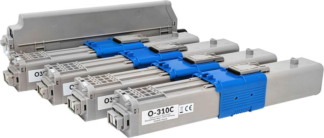 Toner-Set 4-farbig CMYK kompatibel für OKI C310 C330 C510 MC351 - Bild 3