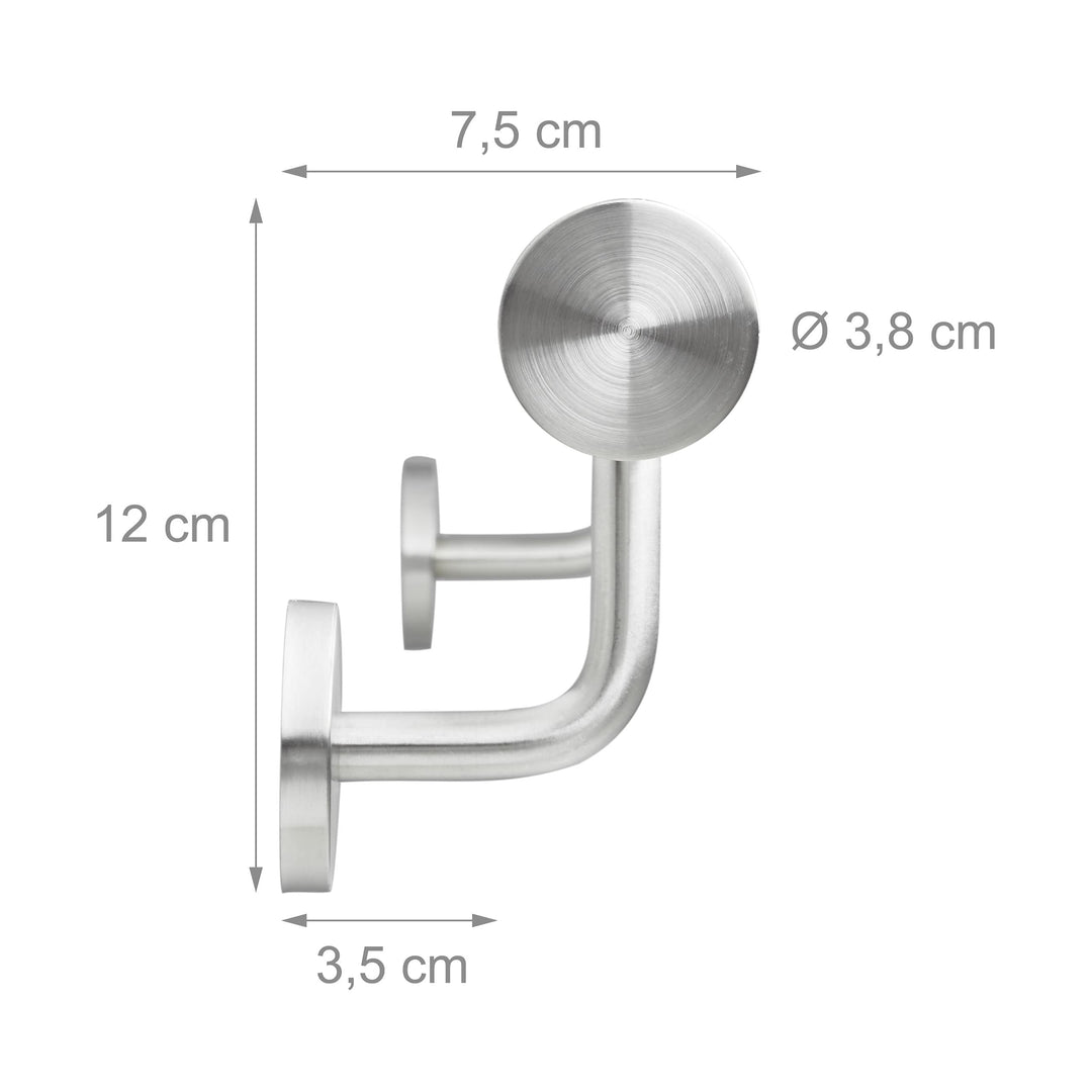 Wandhandlauf Edelstahl rund Ø 38 mm für Treppen innen &amp; aussen - Bild 4