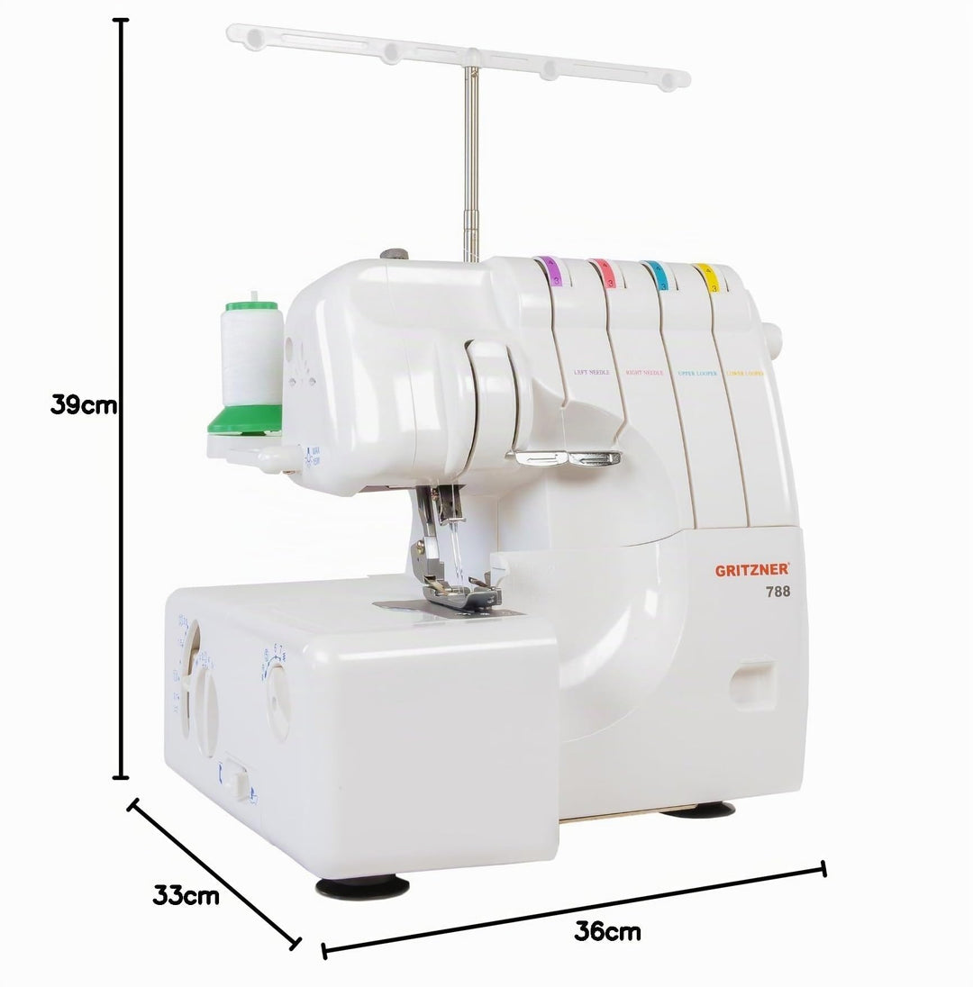 Overlock-Nähmaschine 2/3/4-Faden mit Differentialtransport und LED - Bild 7