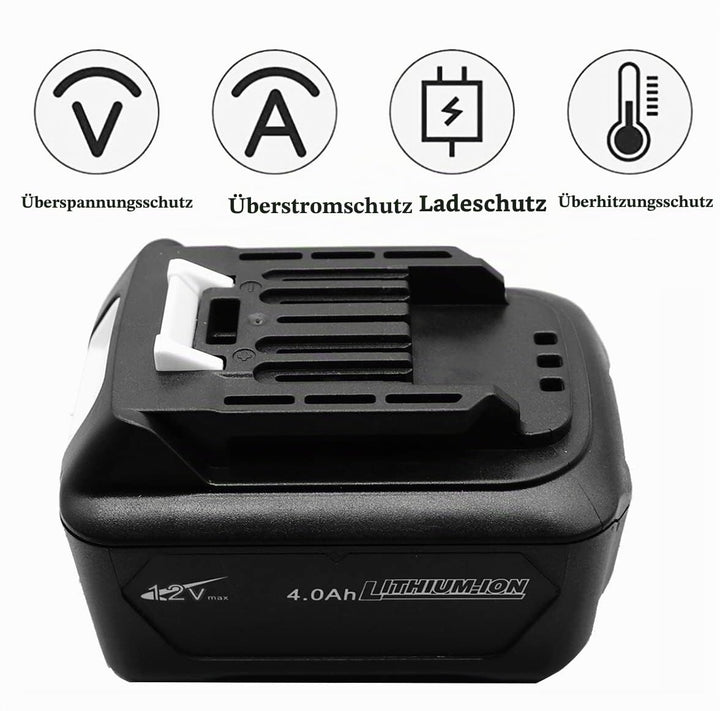 Akku 12V 4Ah Li-Ion + Ladegerät für Makita CXT Werkzeuge - Bild 6