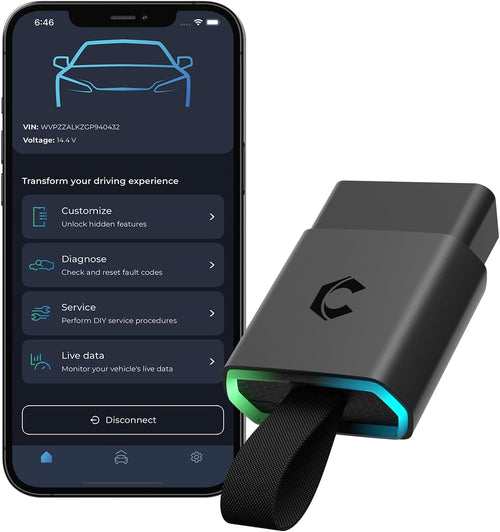 OBD2 Bluetooth Adapter Diagnosegerät für iOS & Android mit Live-Daten