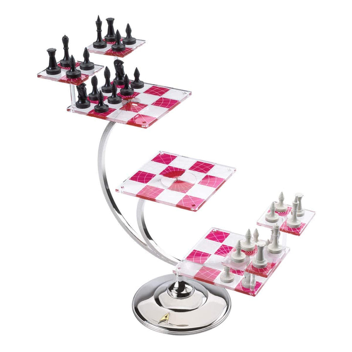 Dreidimensionales Schach-Set Star Trek Replik 7 Acrylbretter 32 Figuren