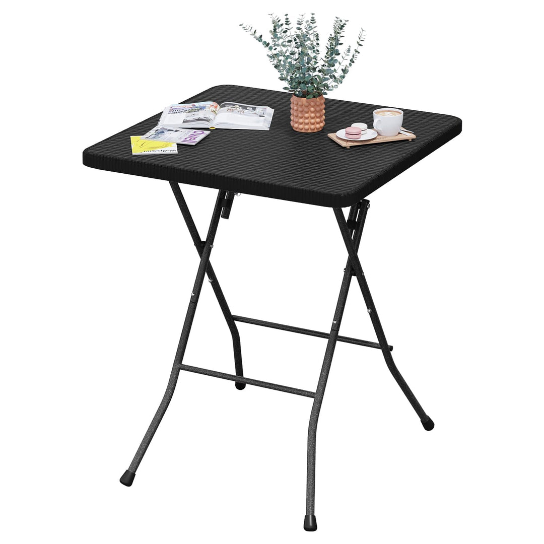 Klapptisch Rattanoptik klappbar 61x97,5 cm bis 50 kg Traglast