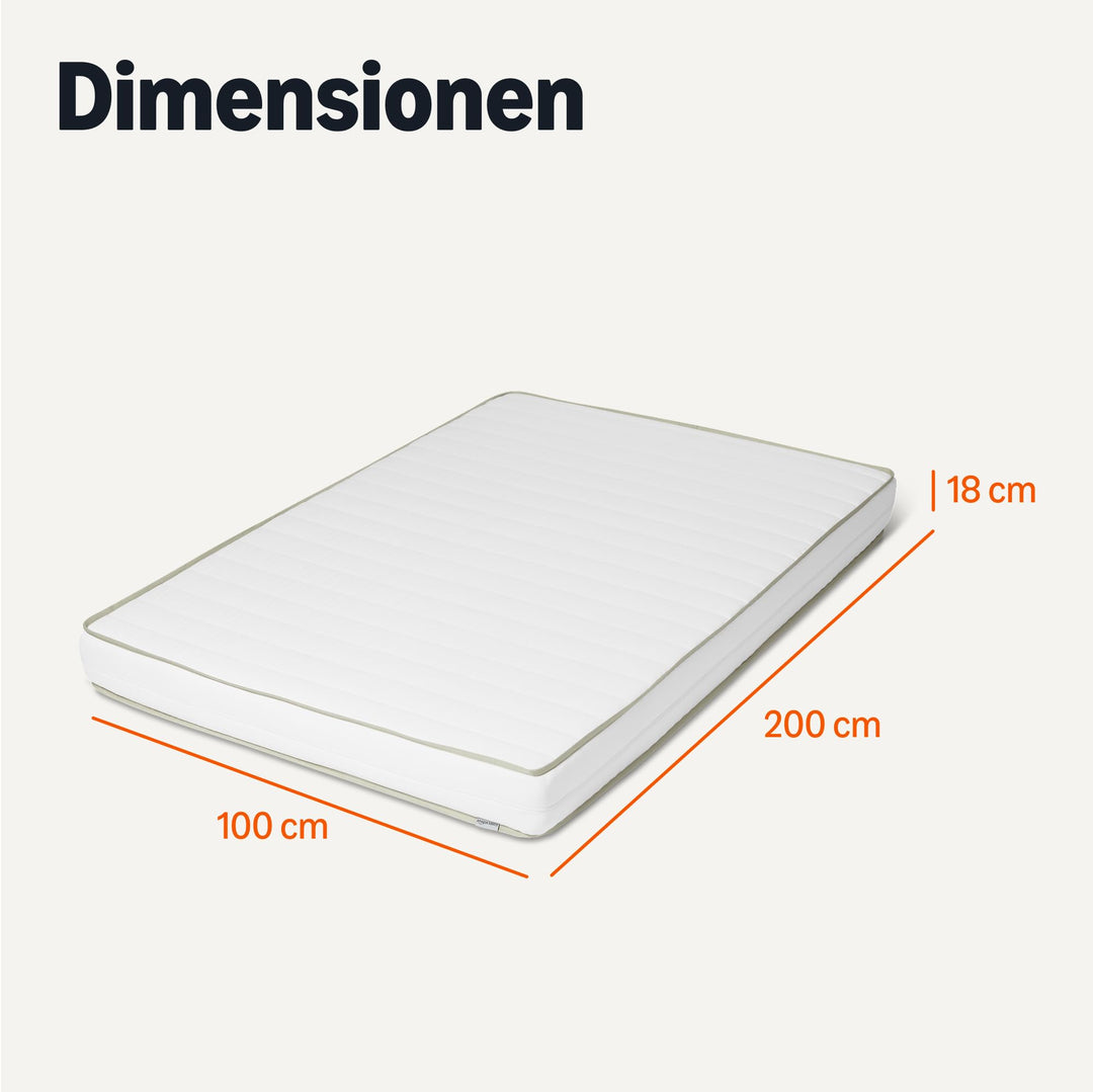 Kaltschaummatratze 7-Zonen H2/H3 wendbar 100x200 cm 18 cm Höhe - Bild 5