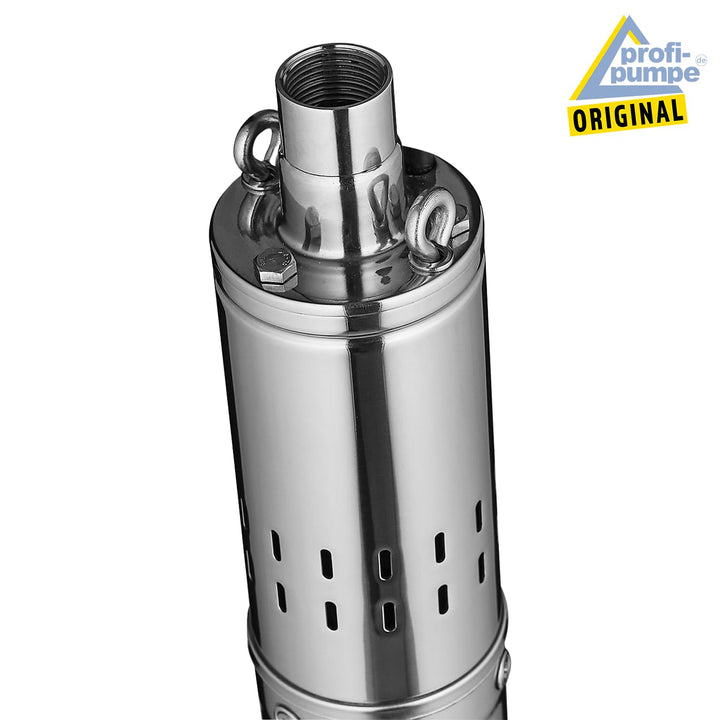 Tiefbrunnenpumpe 3 Zoll Edelstahl 1100W 110m Förderhöhe sandverträglich - Bild 4