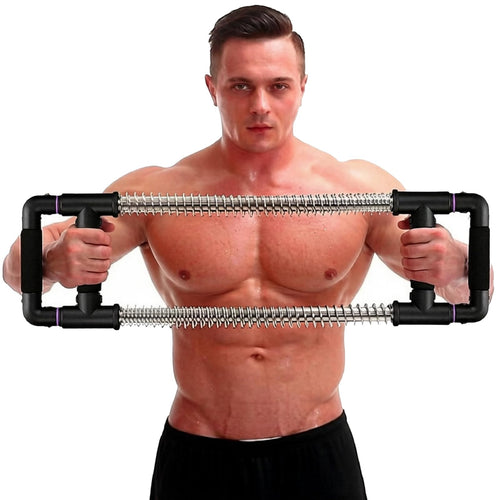 Brusttrainer Push Down Bar 4 Stahlfedern 20-50 kg Widerstand