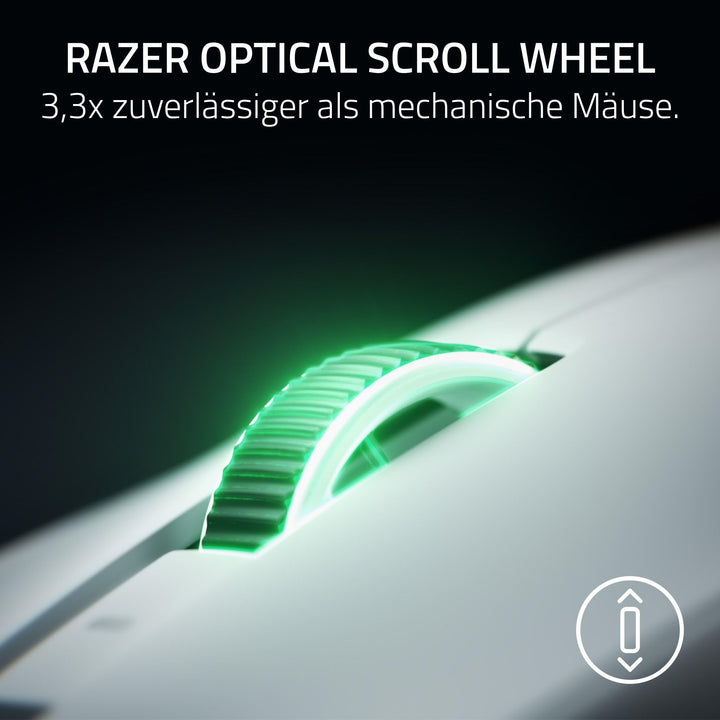 Gaming-Maus kabellos ultraleicht 50g 8kHz 50K Sensor weiss - Bild 6