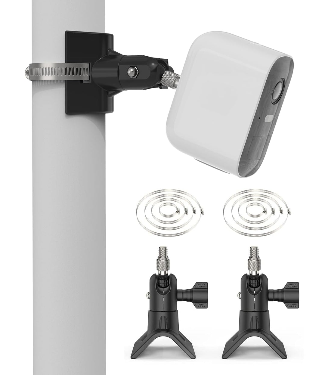 Masthalterung für Überwachungskameras 1/4-Zoll Universal Metall 2er-Set