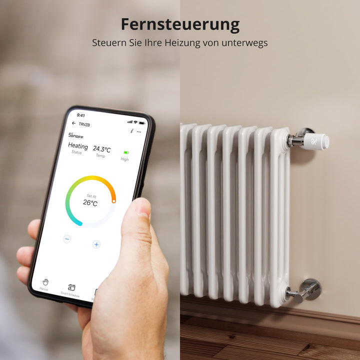 Heizkörperthermostat Zigbee Smart M30x1.5 mit App-Steuerung 4er-Set - Bild 3