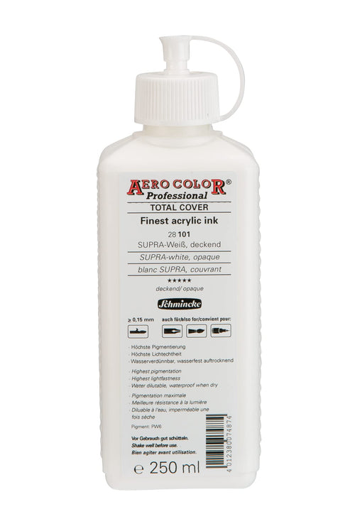 Acryltinte Weiss deckend 250 ml für Airbrush und Malerei