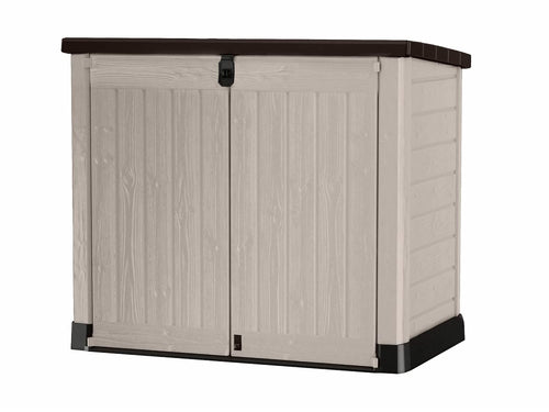 Mülltonnenbox Kunststoff 1200 L für 2x240L Tonnen abschliessbar
