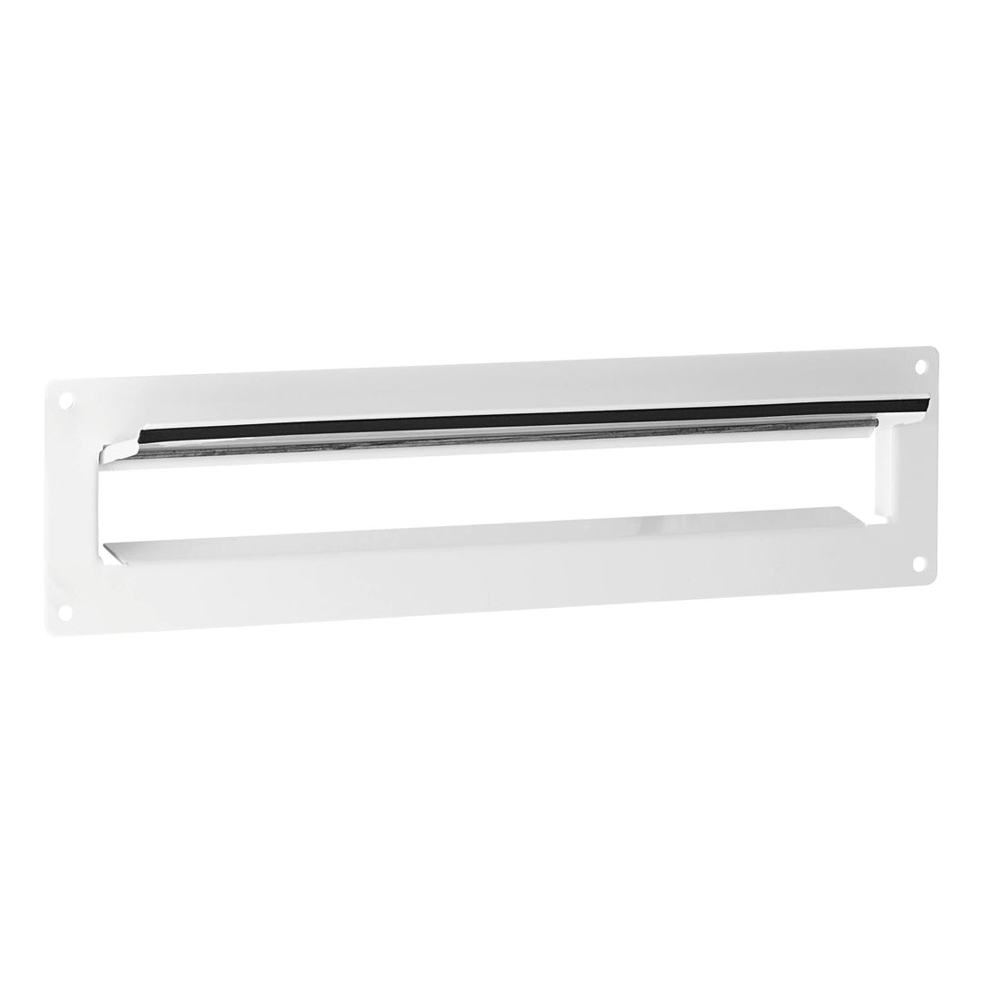 Briefschlitz Aussenblende Aluminium Weiss 35x360mm Haustuer - Bild 3