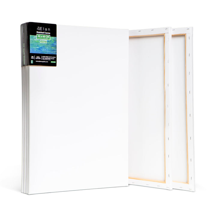 Keilrahmen Leinwand 40x60 cm 6er Set 280g/m² dreifach grundiert